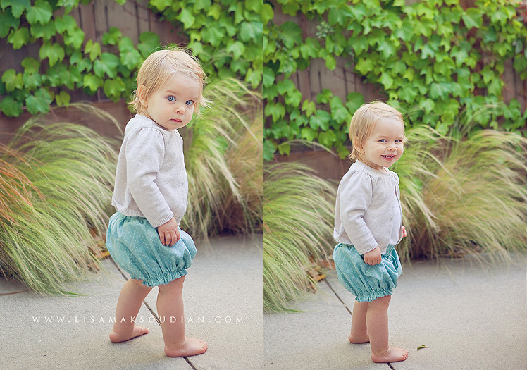 baby, bloomers, california children's photographer specializing in modern kids portraits